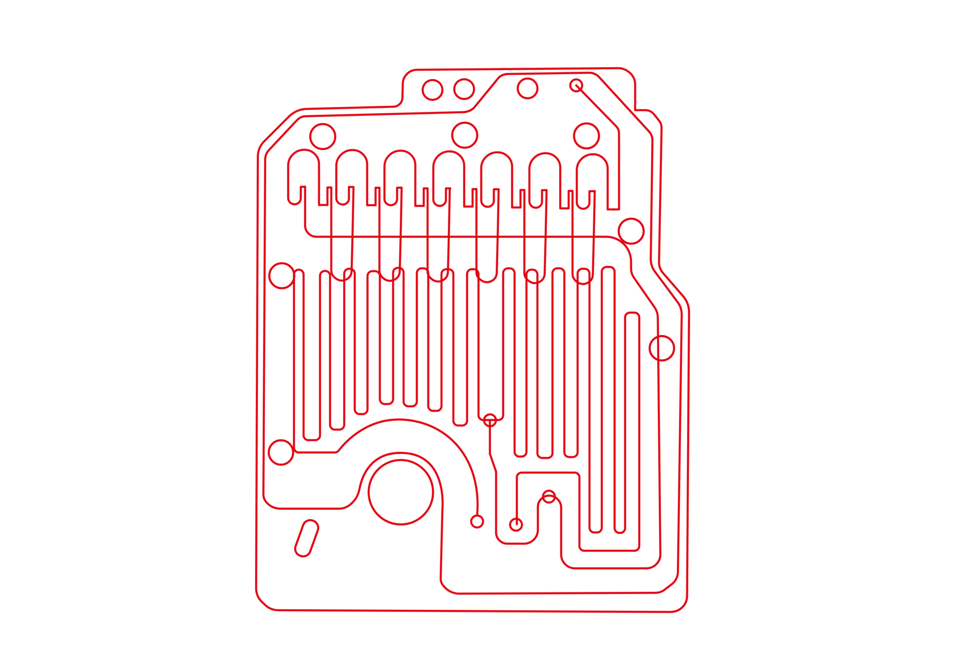 Scribble of the inside of a STRATEC machine