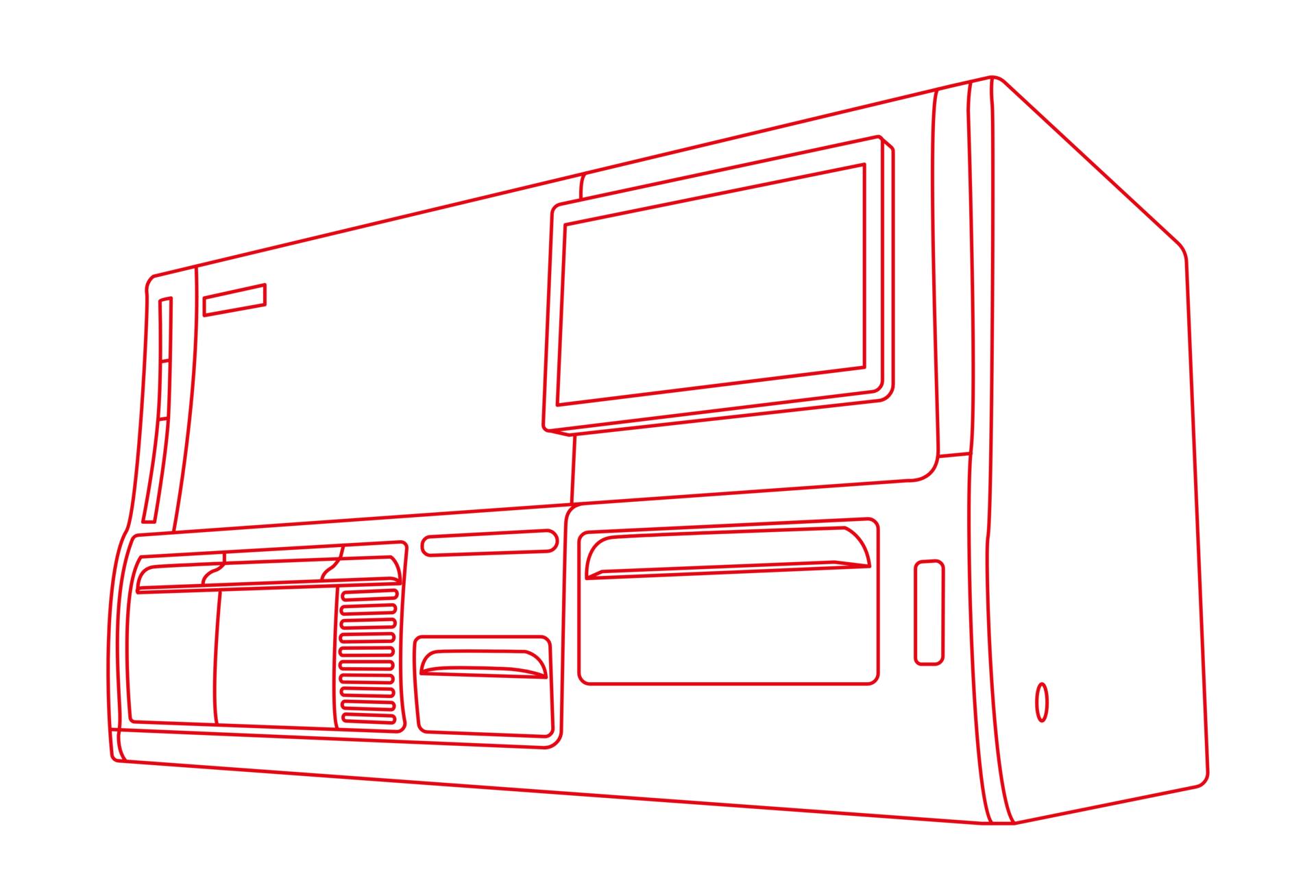 Line drawing of an OEM instrument developed by STRATEC