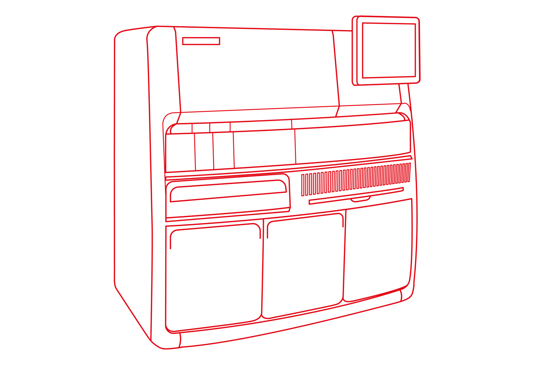 Line drawing of an OEM instrument developed by STRATEC