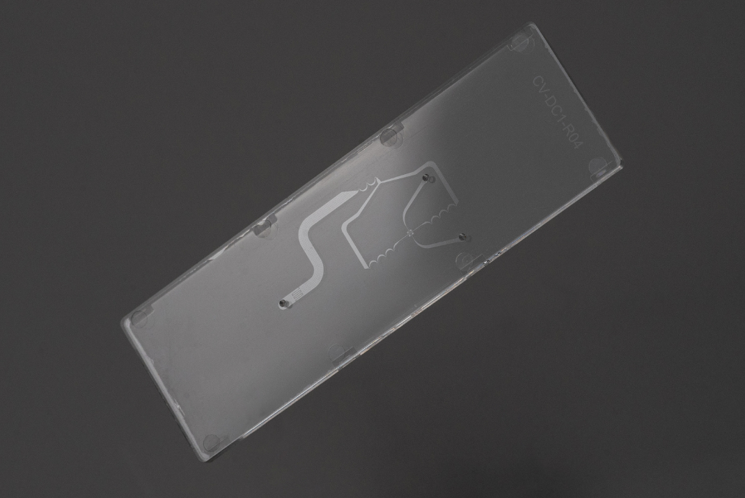Cytovale IntelliSep® diagnostic tool on a black background