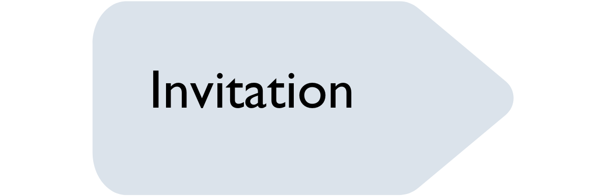 Application process graphic – invitation