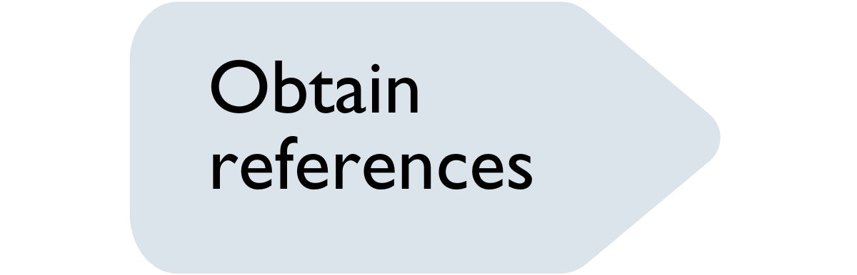 Application process graphic – references